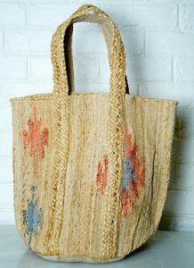 2026 Summer Bohemian Style Handmade Jute <b>Basket</b> <b>Bag</b> High Quality Women's Beach Messenger <b>Bag</b> Wholesale - Product Image 4