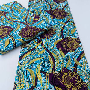 Tissu en coton 100% imprimé à la cire africaine, sur mesure pour le marché éthiopien, pour vêtements traditionnels - Product Image 1