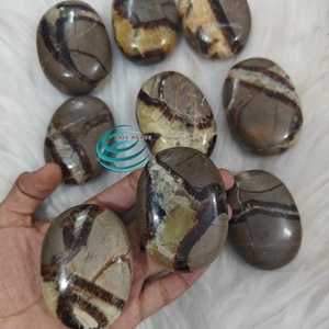 Piedra de Palma Septaria Natural Pulida, Cristal Curativo, Piedra de la Preocupación para Meditación, Reiki, Energía de Chakras, Venta al por Mayor - Product Image 2
