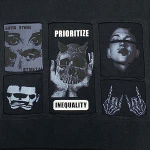 Camiseta de Algodón con Cuello Redondo Personalizada, Estampada con Diseño Gráfico, Estilo Urbano, para Hombre - Product Image 3