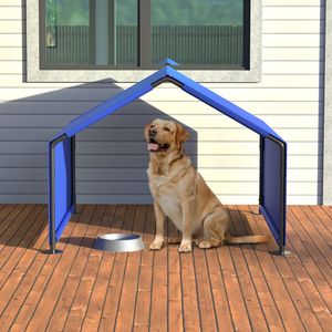 Tienda de campaña impermeable azul para mascotas al aire libre para perros pequeños y medianos refugio de sombra protección solar para mascotas animales pequeños ganado - Product Image 2