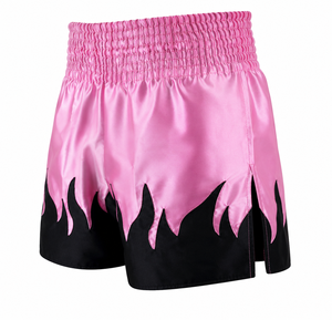 Pantalones cortos de boxeo Muay Thai personalizados de secado rápido, compresión transpirable, sublimación, logotipo frontal, unisex, talla grande, 100% poliéster, 160g - Product Image 6