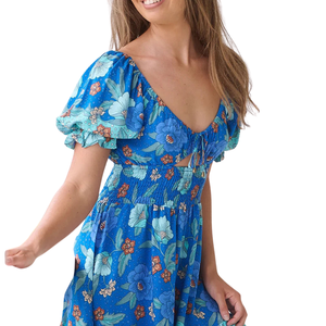 Vestido Mini Estampado con Volantes para Mujer, Vestido Casual - Product Image 5