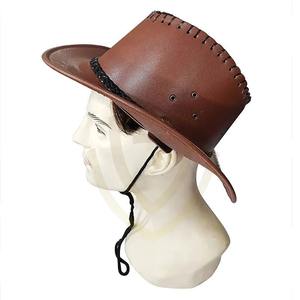 Sombrero de Vaquero de Cuero con Logotipo Personalizado |   Sombrero de Vaquero de Cuero de Primera Calidad para Viajes y Uso al Aire Libre, Unisex, para las Cuatro Estaciones - Product Image 5