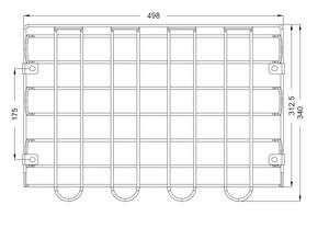 Panier métallique pour bureau d'étudiant accessoire mobilier scolaire - Product Image 3