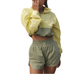 Conjunto Deportivo de Chaqueta y Pantalones Cortos de Nailon, Estilo Jogger, para Hombre y Mujer, 2026 - Product Image 3