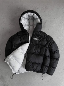 Premium Quality Custom Waterproof Windproof Nylon <b>Reversible</b> Down Puffer <b>Jacket</b> for men - Product Image 3