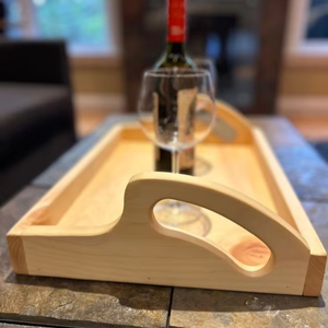 ถาดไม้ขนาดใหญ่ แข็งแรงทนทาน สำหรับเสิร์ฟชา กาแฟ อาหาร ขนม และเครื่องดื่ม ราคาขายส่ง - Product Image 1