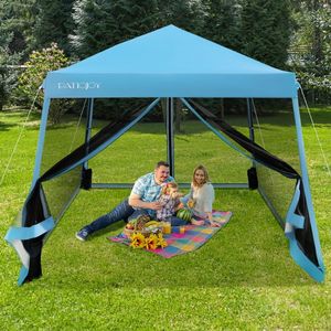 Tenda Pop-up 10X10 piedi con pareti laterali in rete e tettoia esterna portatile - Product Image 3