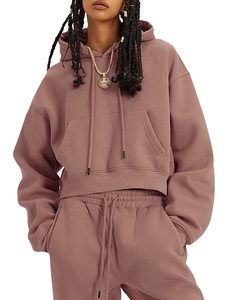 Ensemble de survêtement décontracté pour femme, coupe oversize, deux pièces, pour l'entraînement et le jogging, marque privée - Product Image 1