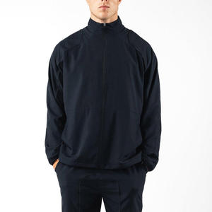 Men's Lightweight Full Zip Training Jacket with Custom Logo Breathable Polyester Woven Fabric <b>Thin</b> Gym Sports Jackets ODM - Product Image 1