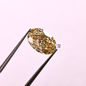 Diamant de laboratoire de forme ovale, couleur marron fantaisie, certifié IGI, 1,00-5,00 carats, pureté VS1, pour bijoux - Product Image 2