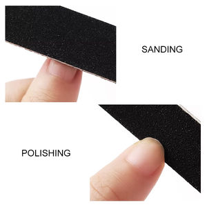 Juego de 5 Limas de Uñas de Acero Inoxidable, Color Negro, Profesionales, Grano 180, Limas Rectas para Pulir, para Arte de Uñas, Manicura DIY - Product Image 3