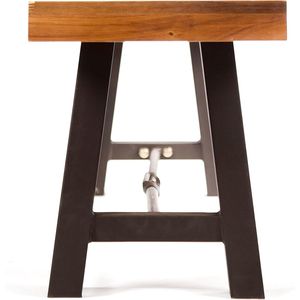 Set di 2 panche da pranzo per esterni in legno di acacia - Product Image 3