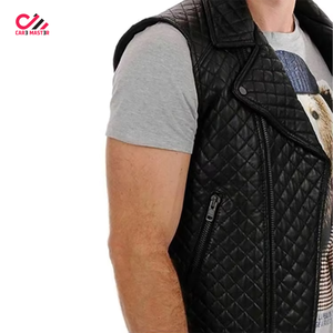 เสื้อกั๊กหนังผู้ชายไซส์ใหญ่ ระบายอากาศได้ดี สำหรับฤดูใบไม้ร่วง คุณภาพสูง ผลิตอย่างมืออาชีพ ราคาสมเหตุสมผล - Product Image 3