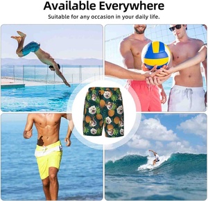 Custom Animal Plus Size Hawaiian Swim Trunks Face Personalized Photo <b>Sublimation</b> Printed Men Short Summer Board Short - Product Image 6