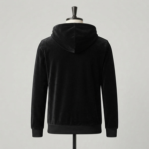 Wholesale Custom 100% Cotton Fleece Zipper Skinny Pullover Hoodie Men Plain Regular Fit Sweat Suit Digital Printing Embroidered - Product Image 3