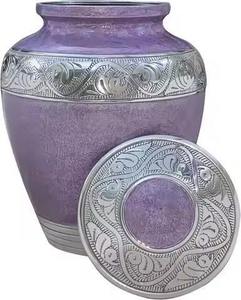 Urne funéraire en aluminium de qualité supérieure, durable, faite à la main, pour cendres d'adultes - Product Image 1