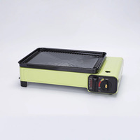 Estufa de Gas Portátil para Exteriores, Plegable, Resistente al Viento, para Propano y Butano, Plancha de Barbacoa Automática, Estilo Simple para Campamentos y Picnics