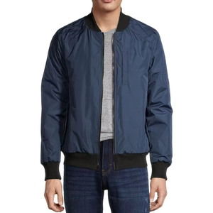 Chaqueta Bomber Casual de Lona para Hombre con Cuello Alto, Precio al por Mayor, Chaqueta para Primavera, Impermeable, Manga Regular - Product Image 2
