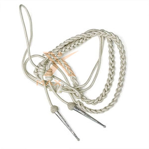 Aiguillettes décoratives en fil de métal tressé pour vêtements de cérémonie, garniture de cordon d'épaule, fourniture en gros - Product Image 4