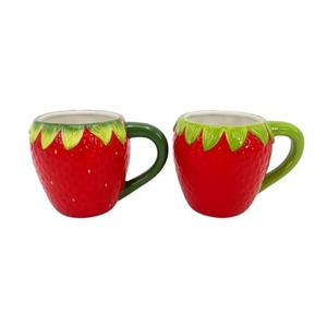 Premium watermelon <b>ceramic</b> cup durability and elegant appearance cute <b>ceramic</b> <b>mug</b> suitable for hot drinks like coffee - Product Image 5