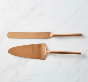 Servidor de pastel de oro moderno para uso de cristal, hermoso utensilio para cortar pasteles, perfecto para servir postres todos los días y uso informal - Product Image 1