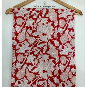 Tela de Algodón Cambray Estampada a Bloques 60x60, Tela de Algodón con Estampado Tradicional Jaipuri - Product Image 6