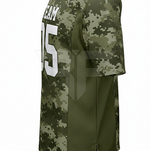 Maillot de football américain respirant de haute qualité imprimé par transfert thermique, grande taille, 100 % polyester, anti-humidité - Product Image 3