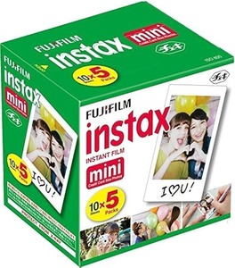 ฟิล์มอินสแตนท์ instax Mini, 10 แผ่น x 5 แพ็ค (รวม 50 ภาพ) - Product Image 1