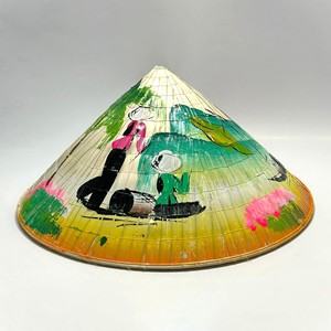 Hand-painted non la traditional conical <b>hat</b> best selling handicrafts vintage Vietnamese caps - Product Image 1
