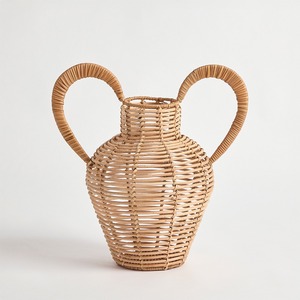 On-trend rattan vase flower holder pot hand woven vases mariage birthday event <b>table</b> <b>decoration</b> - Product Image 2