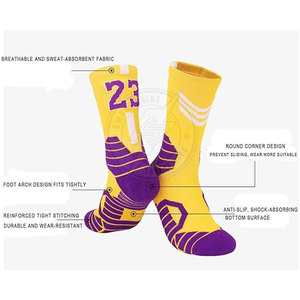 Calcetines Deportivos Ligeros Hechos a Medida en Fábrica, Diseño Transpirable, Diseña Tus Propios Calcetines Deportivos para Hombre - Product Image 3