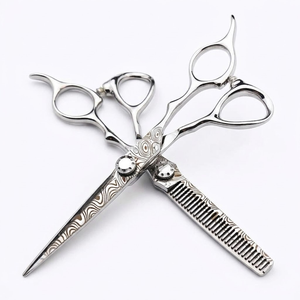 Ciseaux de coiffure professionnels de 6,0 pouces, ciseaux de barbier, outils de coupe de cheveux en acier inoxydable - Product Image 1