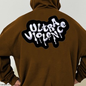 Sweat-shirts à capuche pour hommes, hiver, thermiques, 300 g/m², poids lourd, 100 % coton, doublure polaire, coupe oversize, logo personnalisé sur le devant, teinture unie, écologiques - Product Image 3