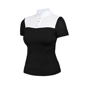 Chemise de base pour l'équitation pour femmes, grande taille, respirante, à séchage rapide, de haute qualité, personnalisée, avec logo tricoté - Product Image 2