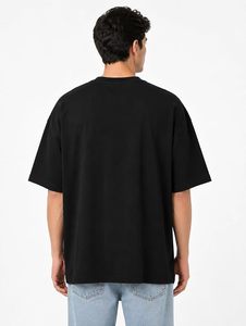 เสื้อยืดโอเวอร์ไซส์สีดำพรีเมียมสำหรับผู้ชาย ผ้าคอตตอนหนา 240 GSM - Product Image 3