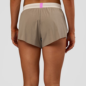 Shorts de sport pour femmes, noir, rose, blanc, respirants, à séchage rapide, 100% coton, logo personnalisé, cordon de serrage - Product Image 3
