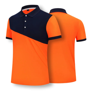 Quick Dry Comfort Fit Summer Top Perfect for Golf Tennis Outdoor Sports Breathable Polo Shirt Men's Short Sleeve Cotton <b>Blend</b> - Product Image 4