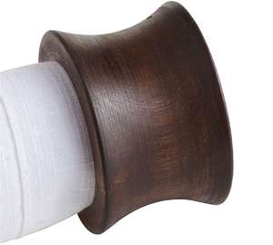 Porte-serviettes en bois de manguier de qualité supérieure avec anneau rond fait main style bambou brun foncé à prix d'exportation - Product Image 4