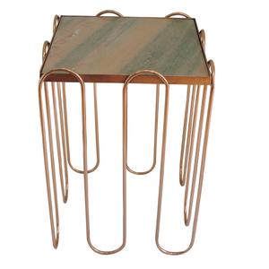 Artesign-Mesa auxiliar cuadrada de aleación de acero inoxidable, muebles de salón modernos de color plateado, muebles para el hogar al por mayor con estilo - Product Image 4