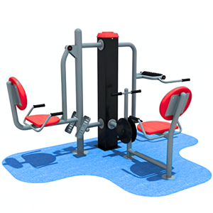 Appareil de musculation combiné Space Walkerrowing, presse à jambes et barre de traction, équipement de fitness extérieur pour zones résidentielles ou places publiques - Product Image 2