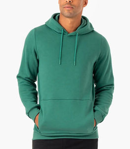 Sweat-shirt à capuche unisexe tendance, coupe ample, brodé et imprimé, en tissu polaire thermique pour l'hiver - Product Image 2