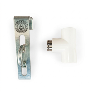 Hydroplus International <b>Solar</b> <b>Panel</b> Cleaning Unit Set Of 3 Stainless Outlet With Galvanized Support And PVC Tee Coupler - Product Image 1