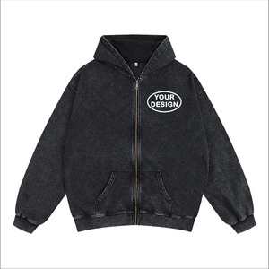 Conjunto de Sudadera con Capucha y Cremallera Rosa Lavado Unisex y Pantalones Anchos de Chándal, Estilo Urbano Minimalista, Ajuste Relajado, Logotipo Personalizado, Atuendo Casual de Dos Piezas a la Moda - Product Image 4