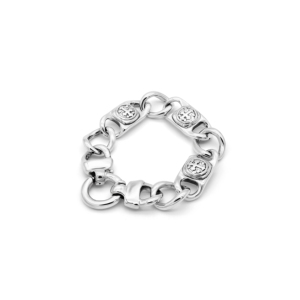 สร้อยข้อมือโซ่แบบผสมลายเหรียญกางเขน - Product Image 1