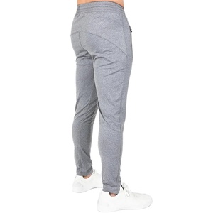 Pantalón deportivo personalizado para hombre, de secado rápido, ajustado, de cintura alta, informal, de punto liso oscuro, de algodón, ligero - Product Image 4