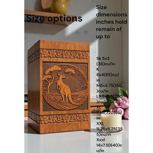 Affordable Wooden Urn for Ashes – Simple Cremation Container <b>Keepsake</b> urn <b>Memorial</b> <b>Keepsake</b> by AYAANS - Product Image 4