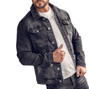 High Quality Wholesale Spring Retro <b>Denim</b> Jacket Custom Printing Front Logo Breathable Quick Dry Windproof Men & Women - Product Image 6