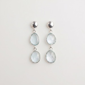 Pendientes colgantes minimalistas con topacio azul natural en forma de gota, engastados en plata 925, para mujer, uso diario, hechos a mano, delicados, para regalo. - Product Image 3